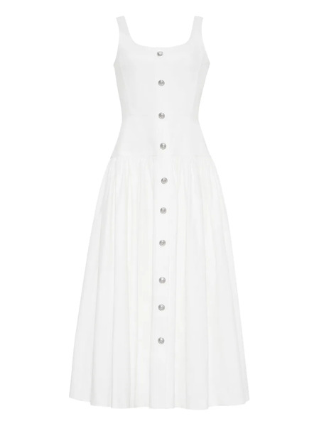  Adam Lippes Cassie Midi Dress - White 