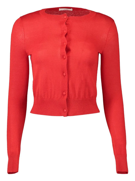  Adam Lippes Worth Button-up Cardigan - Red 