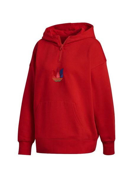  Adidas Adicolor Trefoil Hoodie - Red 