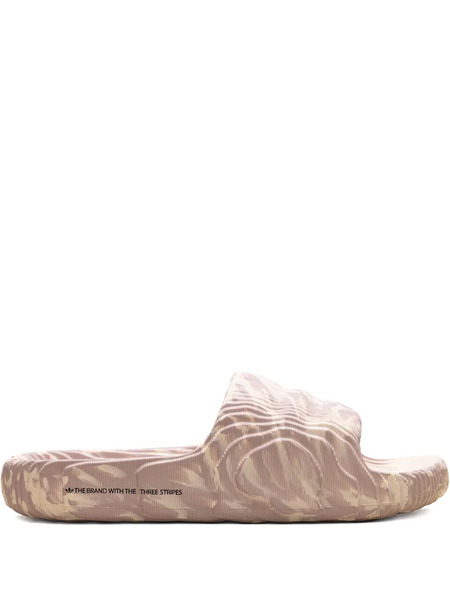  Adidas Adilette Textured Slide Sandals - Neutrals 