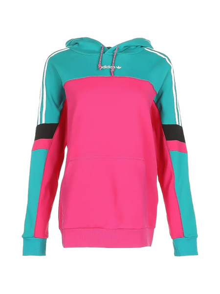  Adidas Boyfriend Colourblock Hoodie - Pink 