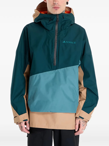  Adidas Colour-block Coat - Green 