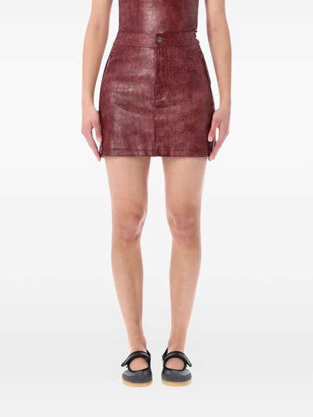  Adidas Crocodile Mini Skirt - Red 