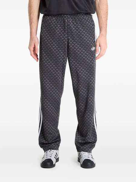  Adidas Firebird Logo-pattern Trousers - Black 
