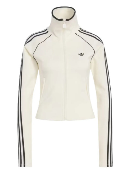  Adidas Firebird Striped Zip-up Sweatshirt - White 