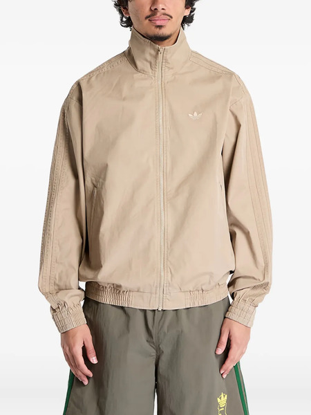  Adidas Firebird Three-stripe Sports Jacket - Neutrals 