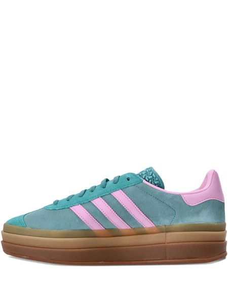  Adidas Gazelle 3-stripes Platform Trainers - Green 