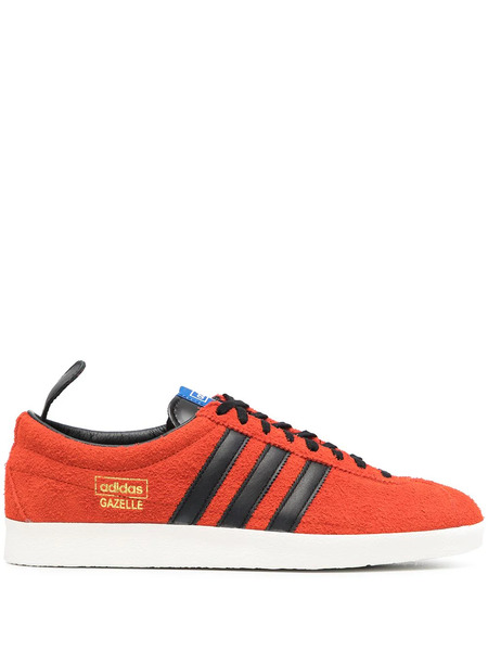  Adidas Gazelle Suede Flat Sneakers - Red 