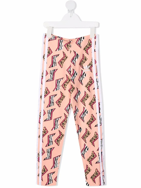  Adidas Kids Graphic-print Leggings - Pink 