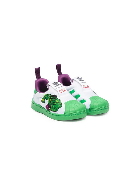  Adidas Kids Hulk Superstar 360 Sneakers - Green 