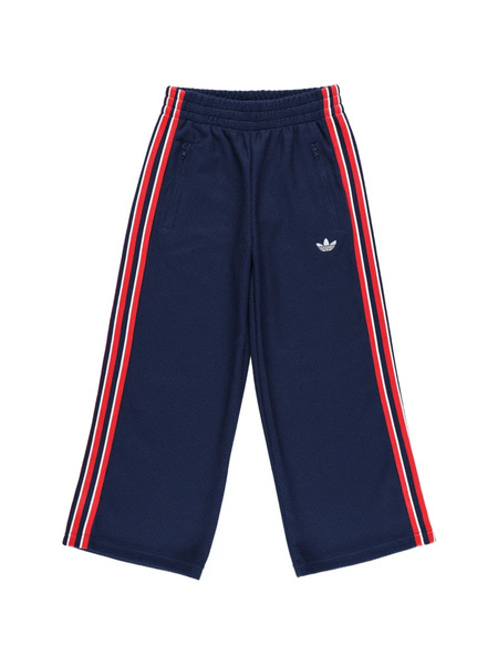  Adidas Kids Logo-embroidered Tracksuit Bottom - Blue 