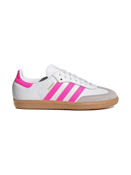  Adidas Kids Samba Og Gs Stripes Sneakers - White 