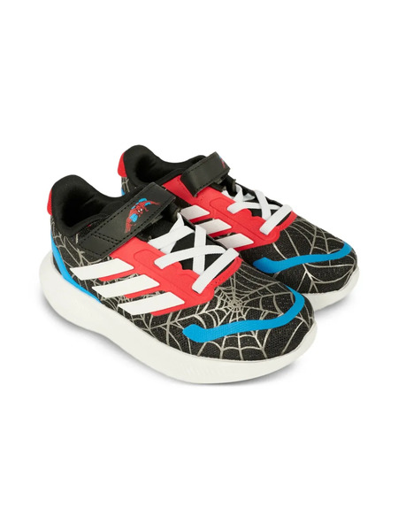  Adidas Kids Spiderweb Strap Sneakers - Black 
