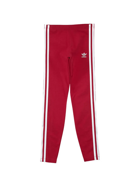  Adidas Kids Stripes Leggings - Red 