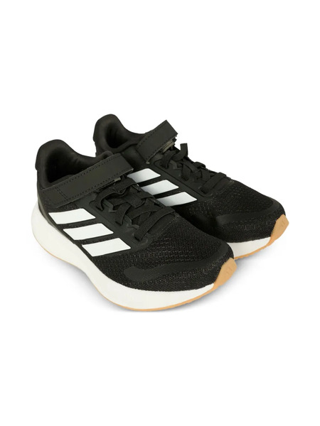  Adidas Kids Three-stripe Touch-strap Sneakers - Black 