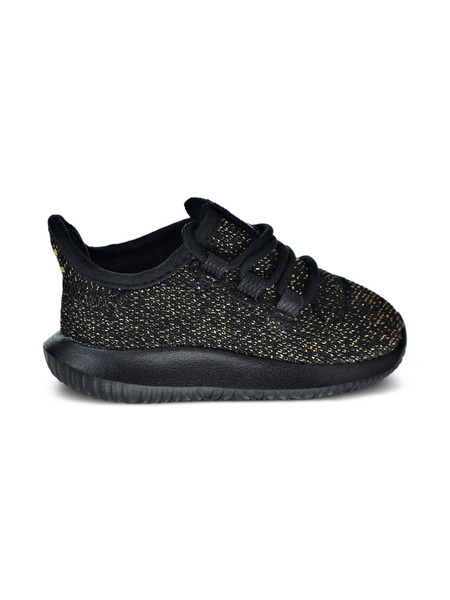  Adidas Kids Tubular Shadow core Black/gold Glitter Sneakers 