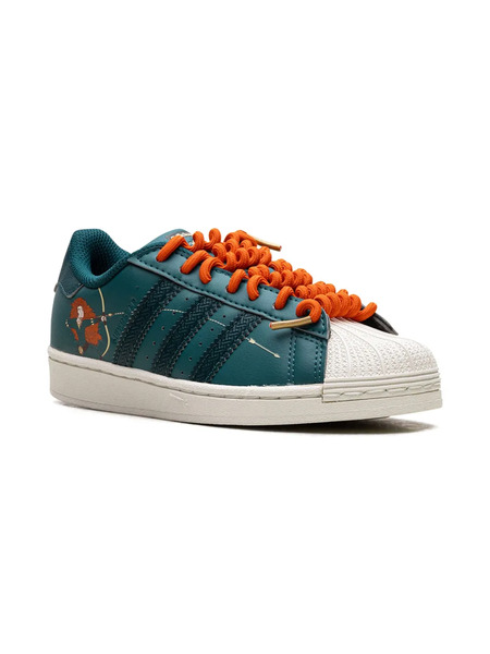  Adidas Kids X Disney Superstar C brave/princess Merida Sneakers - Blue 