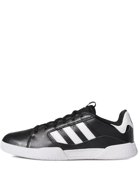  Adidas Leather Striped-detail Sneakers - Black 