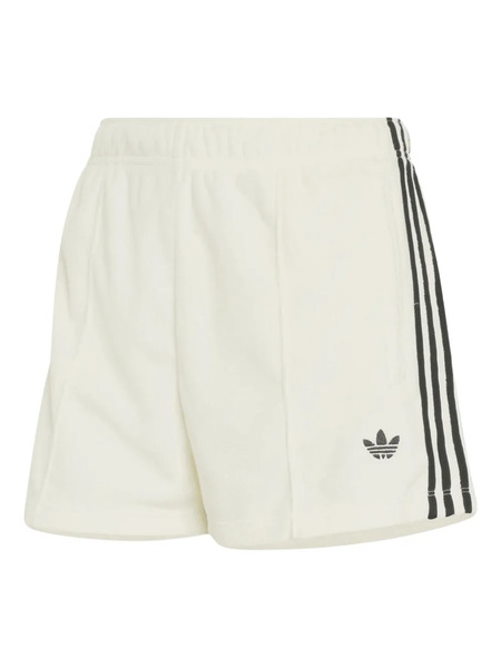  Adidas Logo-detail Mini Shorts - Neutrals 