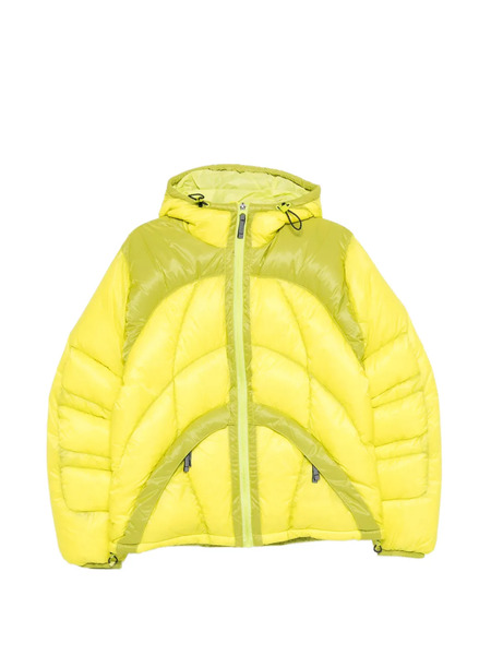  Adidas Pertex Quilted Hooded Jacket - Yellow 