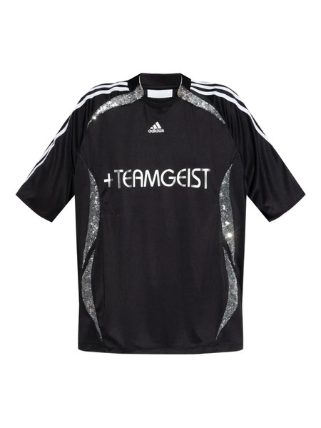  Adidas Teamgeist Sequin-embellished Jersey - Black 