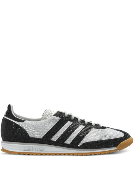  Adidas Three-stripe Lace-up Trainers - Black 