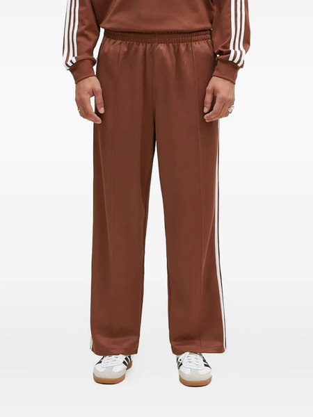  Adidas Three-stripe Trousers - Brown 