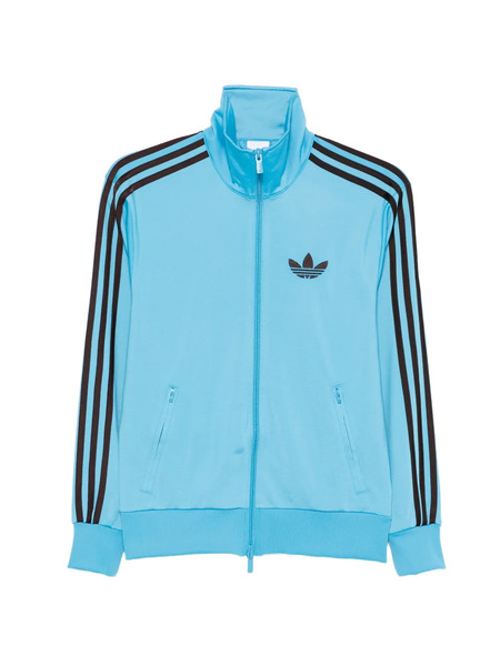  Adidas Three-stripe Zip Knitwear - Blue 
