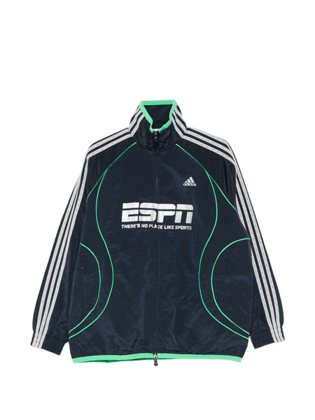  Adidas Three Stripes Graphic Jacket - Blue 