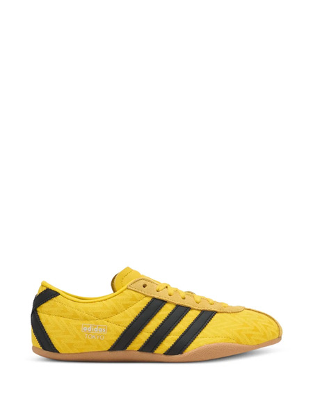  Adidas Tokyo Striped Flat Sneakers - Yellow 