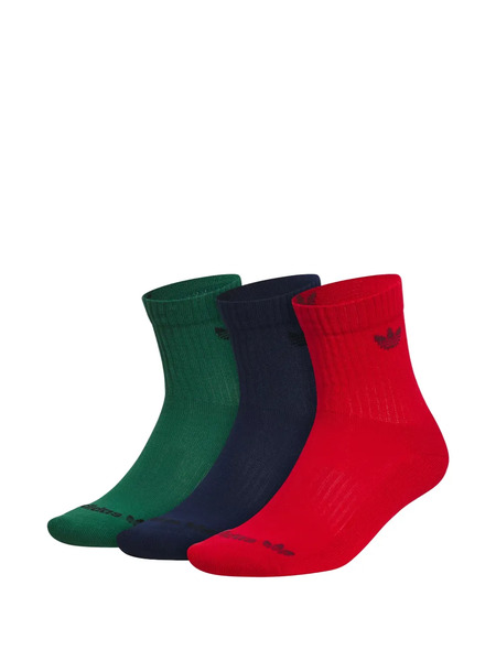  Adidas Trefoil 2.0 Socks (set Of Three) - Green 