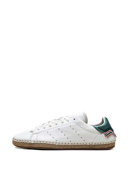  Adidas X Clot By Edison Chen Stan Smith Beaded Espadrille Sneakers - White 