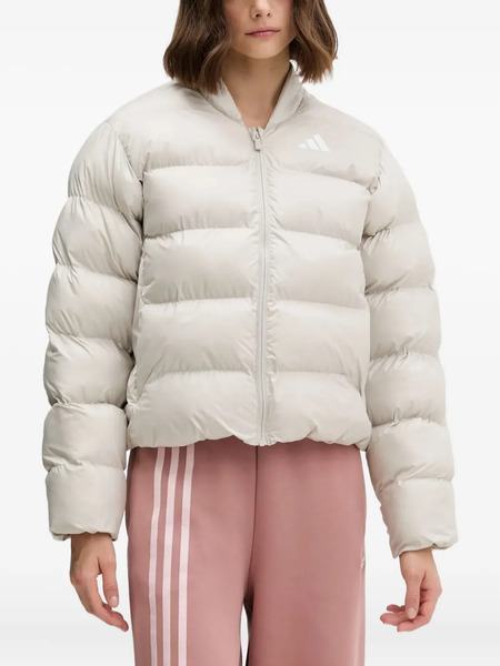  Adidas Zip Puffer Jacket - Neutrals 