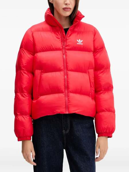  Adidas Zip Puffer Jacket - Red 