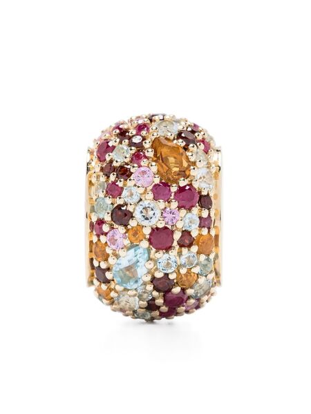  Adina Reyter 14kt Yellow Gold Crown Multi-stone Bead Pendant 