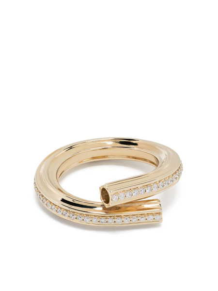  Adina Reyter 14kt Yellow Gold Diamond Macaroni Eternity Ring 