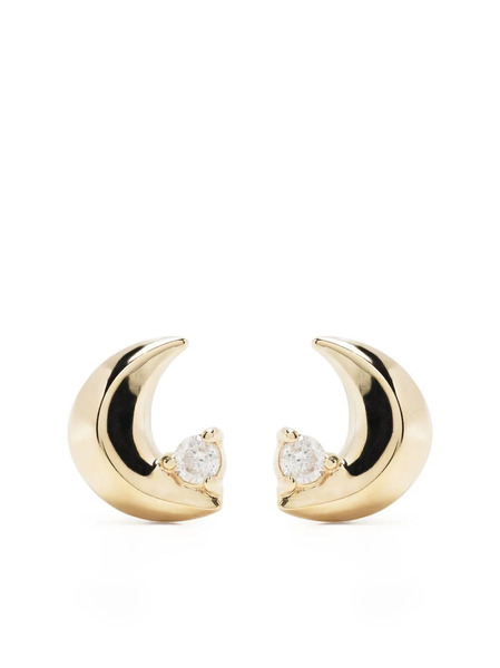  Adina Reyter 14kt Yellow Gold Super Tiny Diamond Stud Earring 
