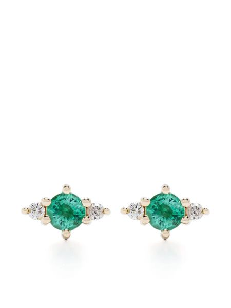  Adina Reyter 14kt Yellow Gold Trio Posts Diamond Stud Earrings 