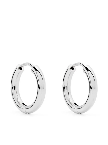  Adina Reyter 25mm Tube Hoop Earrings - Silver 