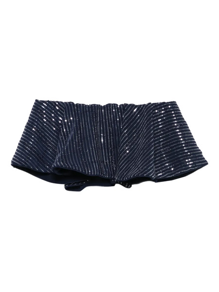  Adriana Degreas Sequin-embellished Top - Blue 