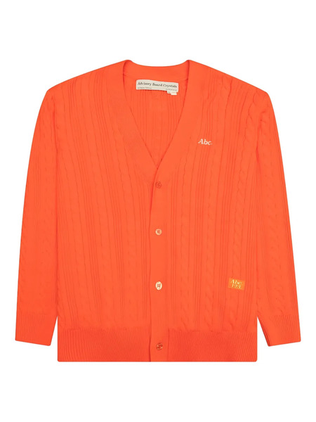  Advisory Board Crystals Cable-knit Cardigan - Orange 
