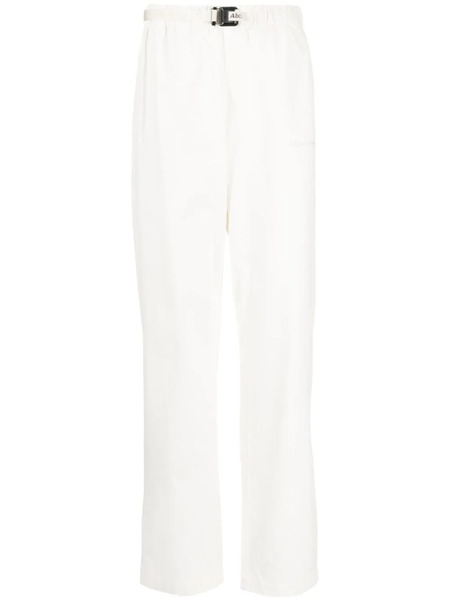  Advisory Board Crystals Logo-embroidered Cotton Work Trousers - White 