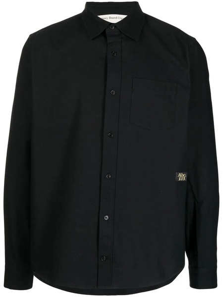  Advisory Board Crystals Long Sleeve Front Pocket Shirt - Black 