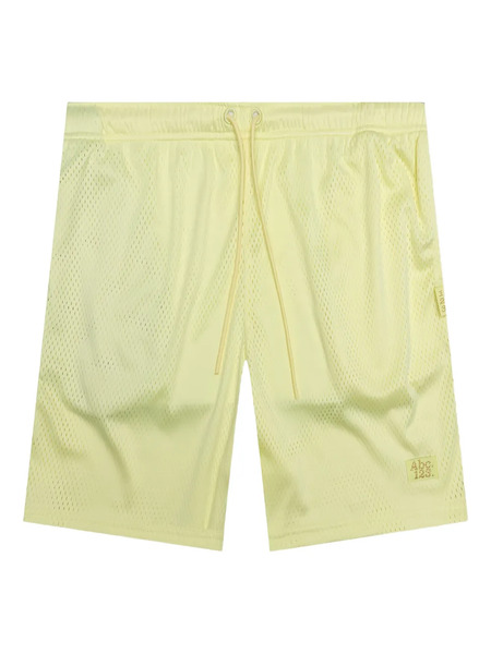  Advisory Board Crystals Mesh Drawstring Shorts - Yellow 