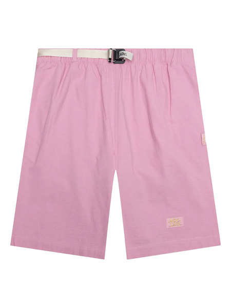  Advisory Board Crystals Pull-tab Pocketed Shorts - Pink 
