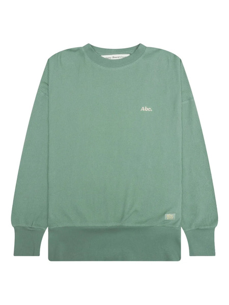  Advisory Board Crystals Waffle Crew-neck Sweatshirt - Green 