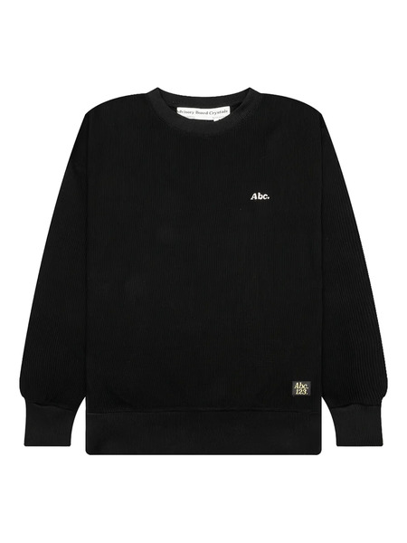  Advisory Board Crystals Waffle Logo-embroidered Sweater - Black 