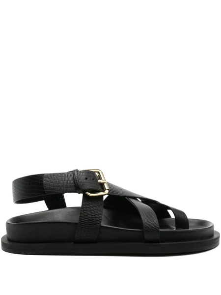  A.emery Elbert Flat Sandals - Black 