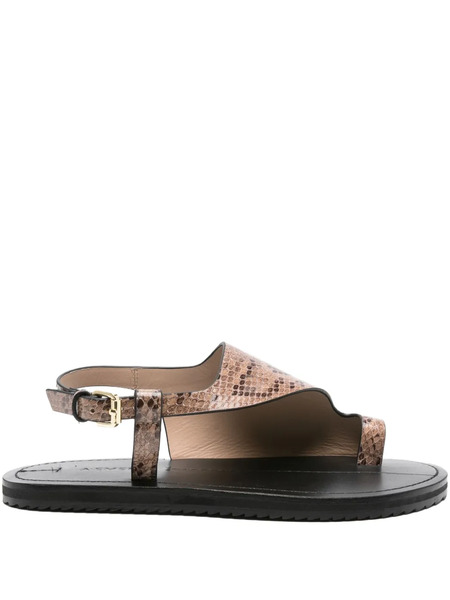  A.emery Milne Flat Sandals - Brown 