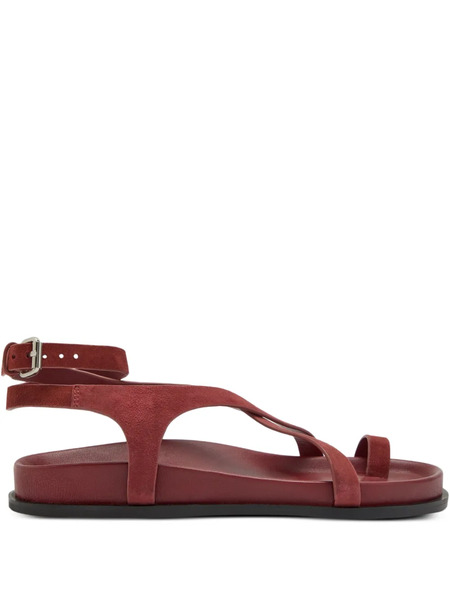  A.emery The Jalen Slim Flat Sandals - Red 